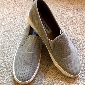 Steve Madden gray slip on sneakers size 9